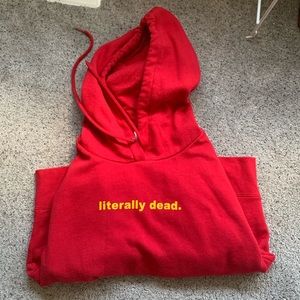 zumiez “literally dead” hoodie